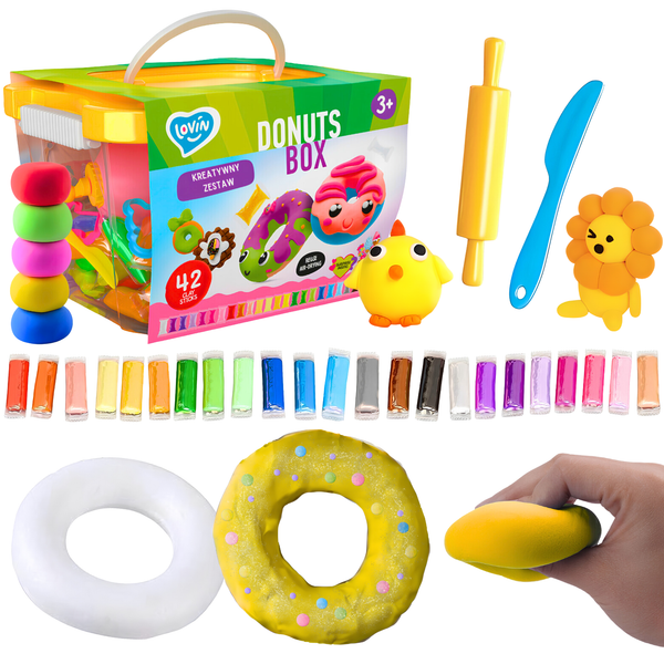 Zestaw Ciastoliny Lovin'do Donuts Box 70109 zdjęcie 1