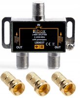 Rozdzielacz SPLITTER antenowy na 2 TV Rozgałęźnik