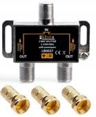 Rozdzielacz SPLITTER antenowy na 2 TV Rozgałęźnik