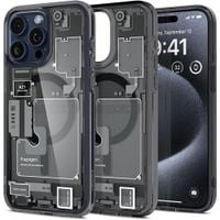 etui ultra hybrid mag z magsafe na iphone 15 pro szaro-czarne