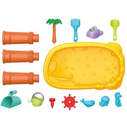 WOOPIE Stolik Wodny 2w1 Piaskownica Statek Pira na Arena.pl