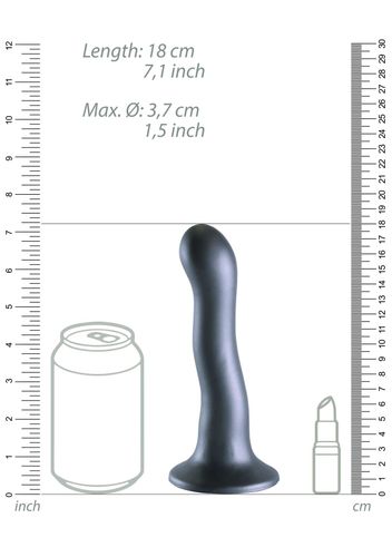 Ultra Soft Silicone Curvy G-Spot Dildo - 7'' / 17 cm na Arena.pl