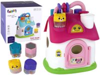 ND24_15200 Domek Sorter Interaktywny Rozowy Puzzl