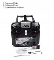 2 x ZESTAW NADAJNIK + ODBIORNIK FLYSKY I4X + A6 4-KANAŁOWA APARATURA 2,4GHZ