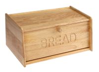 CHLEBAK POJEMNIK DREWNIANY KAUCZUK 39x24,5x18 cm DUŻY