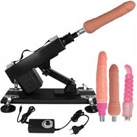 SEX GADŻET MEGA MASZYNA WIELOFUNCKYJNA ZESTAW 3X DILDO Z PRZYSSAWKAMI