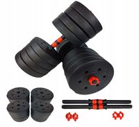 Hantle 2x25kg regulowane bitumiczne kompozytowe zestaw 50kg GRYFY CIĘŻARKI