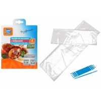 Torebki woreczki do pieczenia z klipsami 35 x 40 cm 6 sztuk