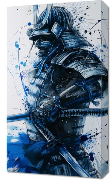Obraz 40x70cm Samuraj w Błękicie zdjęcie 1