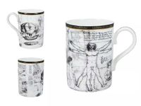 Kubek - L. da Vinci - Człowiek Witruwiański