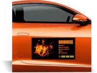 Magnes na samochód reklama magnetyczna 60x30cm różne wzory WĘGIEL OPAŁ