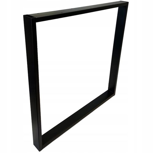 NOGI DO STOŁU BIURKA METALOWE CZARNE 80x72 CM PROFIL 6x2 CM LOFTOWE 2 na Arena.pl