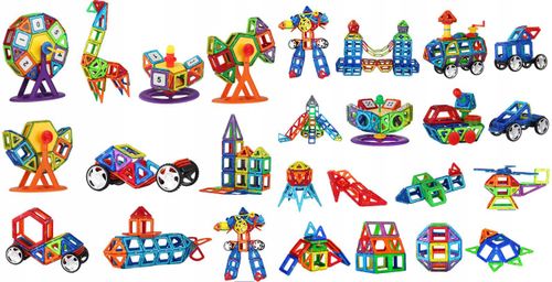 KLOCKI MAGNETYCZNE KUFEREK 112 EL. NR:6522 na Arena.pl