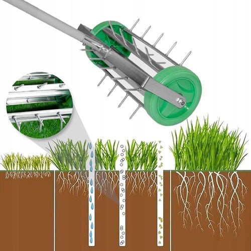 AERATOR WERTYKULATOR do trawnika gleby RĘCZNY OBROTOWY TRAWY MURAWY na Arena.pl