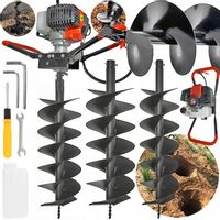 WIERTNICA GLEBOWA ŚWIDER SPALINOWY do gleby otworów + WIERTŁA 10/20CM