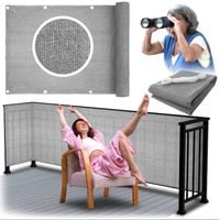 Osłona balkonowa jasnoszara 0,9 x 5 m