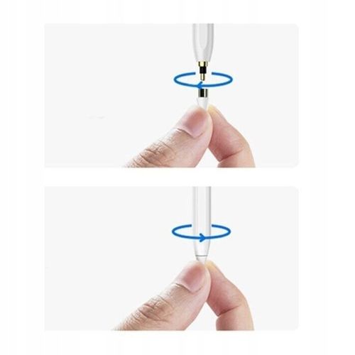 Rysik pojemnościowy aktywny dotykowy do tabletu telefonu Stylus Pen biały na Arena.pl