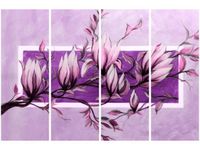 OBRAZ FIOLETOWY KWIAT MAGNOLII