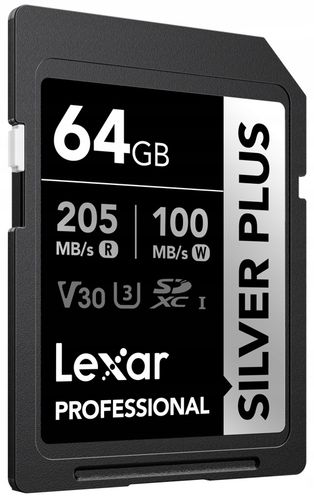 Karta SD Lexar 64GB Silver Plus SDXC UHS-I U3 V30 na Arena.pl