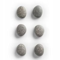MAGNESY NA NOTATKI NA LODÓWKĘ TABLICĘ KAMYCZKI SZARE 6 SZT 2X2 STONE ZELLER