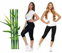 leginsy legginsy BAMBUSOWE getry 3/4 damskie 2XL/3XL
