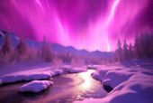 Plakat 45x30cm Aurora Nad Niebiem