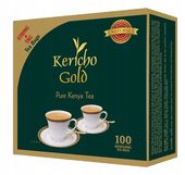 Kericho Gold Kenijska czarna herbata 100 torebek z zawieszką.