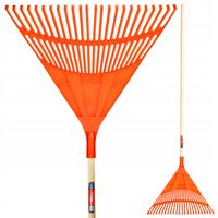 GRABIE DO LIŚCI TRAWY Z DREWNIANYM TRZONKIEM 180cm