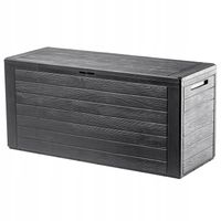 SKRZYNIA OGRODOWA BALKONOWA KUFER 280L DO OGRODU BALKON TARAS ANTRACYT