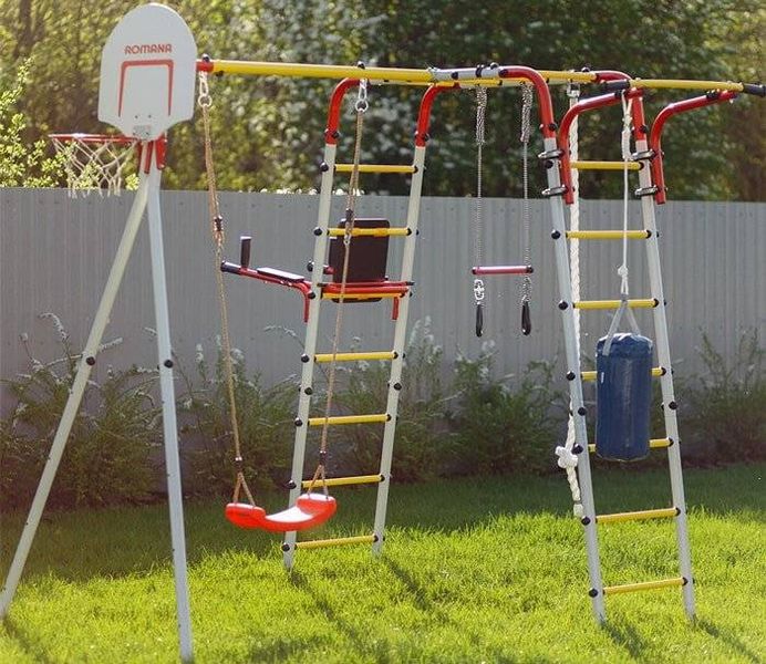 plac zabaw do ogrodu Fitness basic - żółty zdjęcie 11