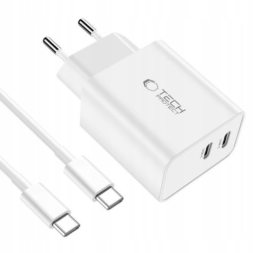 ŁADOWARKA SIECIOWA 2x PD-35W + KABEL USB-C TYPE-C 100CM DO TELEFONU TABLETU na Arena.pl