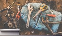 Fototapeta DO GARAŻU KLUCZE NARZĘDZIA 130x80