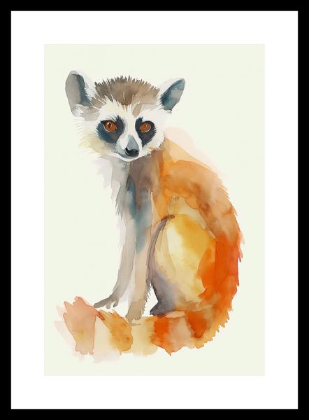 Plakat 20x30cm Lemurek zdjęcie 3