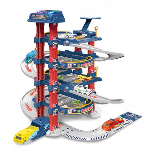 PARKING GARAŻ TOR SAMOCHODOWY Z WINDĄ DUŻY ZESTAW DLA DZIECI + AUTA na Arena.pl