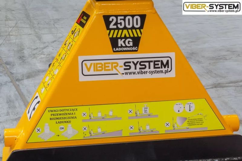 Wózek paletowy paleciak 2500kg z wagą cyfrową waga ręczny Viber-System 2,5t zdjęcie 8