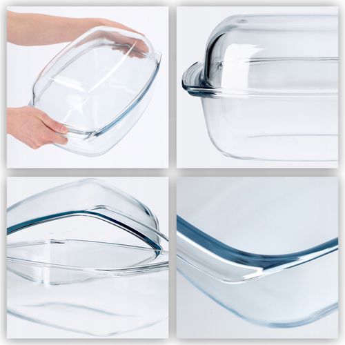 NACZYNIE ŻAROODPORNE Z POKRYWĄ SZKLANE 7 L na Arena.pl