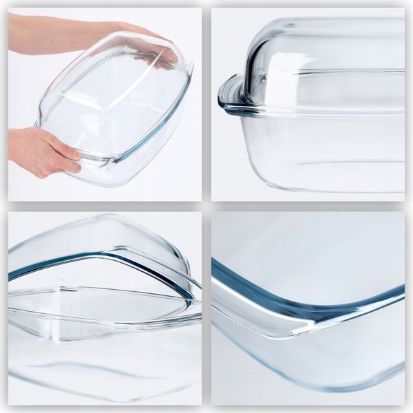 NACZYNIE ŻAROODPORNE Z POKRYWĄ SZKLANE 7 L zdjęcie 7