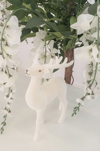 RENIFER WELUROWY FIGURKA DO POSTAWIENIA 21CM STROIK na Arena.pl