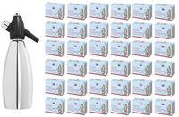 SYFON DO WODY SODOWEJ NIERDZEWNA BUTLA SATURATOR ISI + NABOJE CO2 360 SZTUK