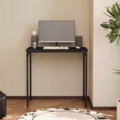 Biurko komputerowe – czarne, industrialne, nowoczesny styl loft, 80 cm