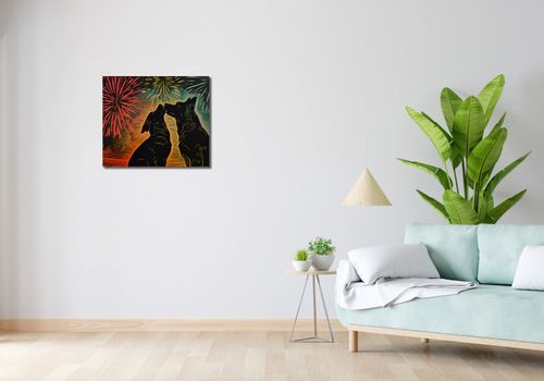 Obraz 60x50cm Psi Uścisk na Arena.pl