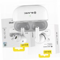 Bezprzewodowe słuchawki BW-01 białe Bluetooth do iPhone 15 Plus