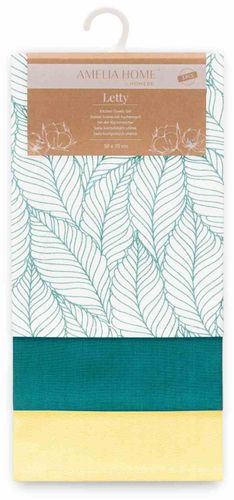 KIT/AH/LETTY/MIX/GRAIN/TURQS&YELLOW/3PACK/50X70 na Arena.pl