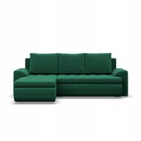 KANAPA NAROŻNIK FORESTA ZIELONY Rozkładana Funkcja Spania KRONOS VELVET