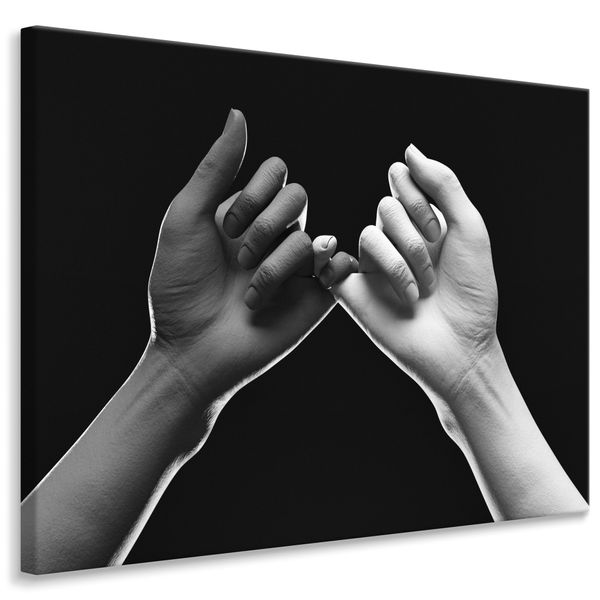 Obraz Na Ścianę DŁONIE Abstrakcja Posąg 3D Minimalizm 40cm x 30cm zdjęcie 1