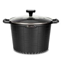 garnek granitowy z pokrywą 24cm 6,5l e-7032