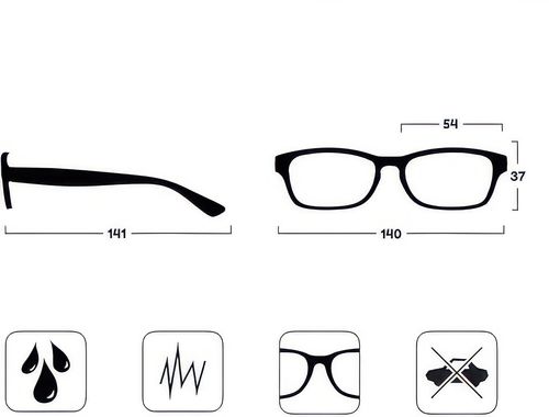 Okulary do czytania La Société RRR77 +1.0 unisex zestaw 3 szt. na Arena.pl