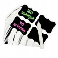 Naklejki etykiety na przyprawy butelki słoiki 160