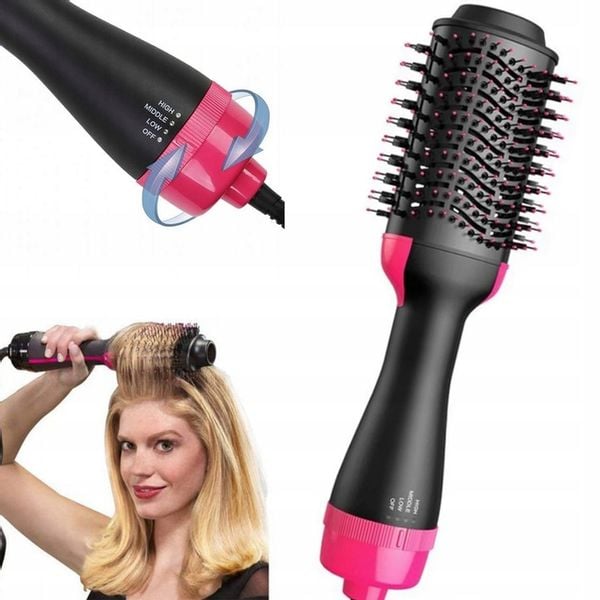 LOKÓWKO SUSZARKA PROSTOWNICA DO WŁOSÓW SZCZOTKA4w1 zdjęcie 14