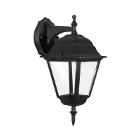 Lampa ścienna vintage czarna z gwintem E27 do przytulnego wnętrza